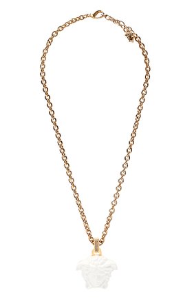 Женское кулон на цепочке la medusa VERSACE белого цвета по цене 47500 руб., арт. DG1I125/DMTVX | Фото 1 Женское кулон на цепочке la medusa VERSACE белого цвета, арт. DG1I125/DMTVX | Фото 1