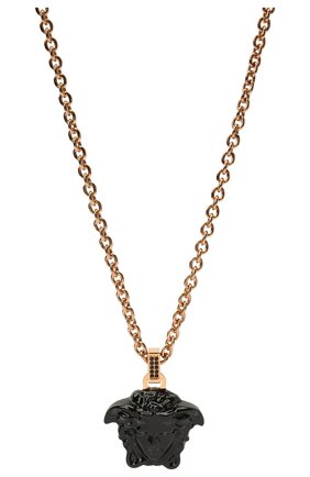Женское кулон на цепочке la medusa VERSACE черного цвета по цене 47500 руб., арт. DG1I125/DMTVX | Фото 2 Женское кулон на цепочке la medusa VERSACE черного цвета, арт. DG1I125/DMTVX | Фото 2