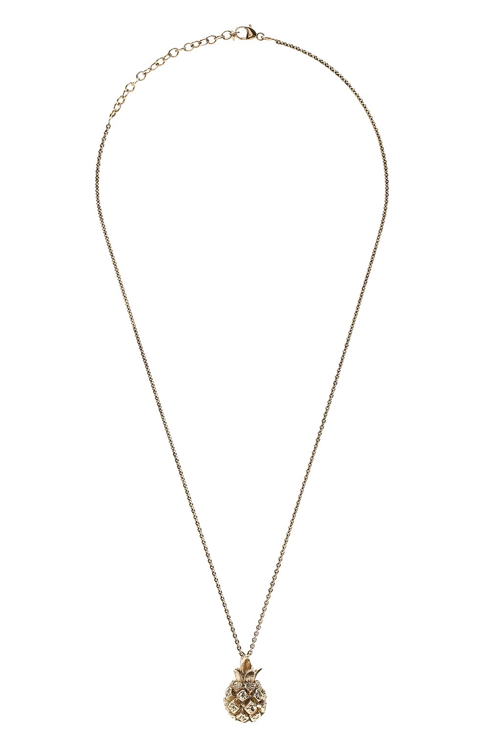 Женское кулон на цепочке SAINT LAURENT золотого цвета, арт. 646060/Y1500 | Фото 1