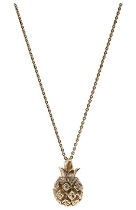 Женское кулон на цепочке SAINT LAURENT золотого цвета по цене 31400 руб., арт. 646060/Y1500 | Фото 2 Женское кулон на цепочке SAINT LAURENT золотого цвета, арт. 646060/Y1500 | Фото 2
