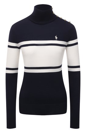 Женская шерстяная водолазка POLO RALPH LAUREN темно-синего цвета по цене 31350 руб., арт. 211827811 | Фото 1 Женская шерстяная водолазка POLO RALPH LAUREN темно-синего цвета, арт. 211827811 | Фото 1