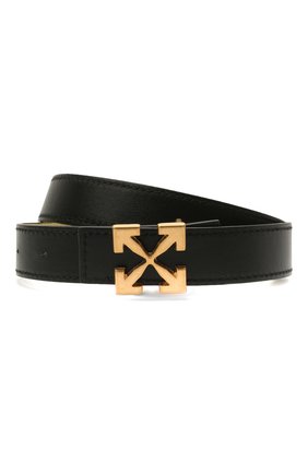 Женский кожаный ремень arrow OFF-WHITE черного цвета по цене 32400 руб., арт. 0WRB050S21LEA001 | Фото 1 Женский кожаный ремень arrow OFF-WHITE черного цвета, арт. 0WRB050S21LEA001 | Фото 1