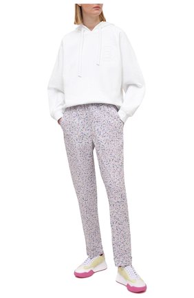 Женские хлопковые брюки ERMANNO FIRENZE сиреневого цвета по цене 25700 руб., арт. D38ET PL01PFF | Фото 2 Женские хлопковые брюки ERMANNO FIRENZE сиреневого цвета, арт. D38ET PL01PFF | Фото 2