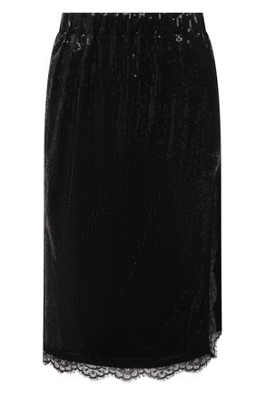 Женская юбка с пайетками ERMANNO FIRENZE черного цвета по цене 29950 руб., арт. D38ET GN10PAI | Фото 1 Женская юбка с пайетками ERMANNO FIRENZE черного цвета, арт. D38ET GN10PAI | Фото 1