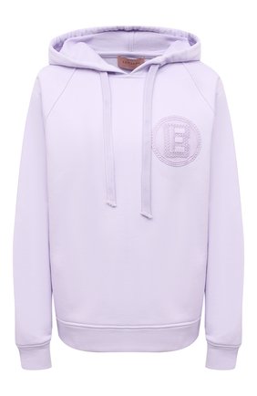 Женский хлопковое худи ERMANNO FIRENZE сиреневого цвета по цене 21900 руб., арт. D38ET FL05FEL | Фото 1 Женский хлопковое худи ERMANNO FIRENZE сиреневого цвета, арт. D38ET FL05FEL | Фото 1
