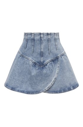 Женская джинсовая юбка ISABEL MARANT голубого цвета по цене 39950 руб., арт. JU1283-21E019I/DIMENIA | Фото 1 Женская джинсовая юбка ISABEL MARANT голубого цвета, арт. JU1283-21E019I/DIMENIA | Фото 1