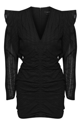 Женское хлопковое платье ISABEL MARANT черного цвета по цене 82450 руб., арт. R01919-21P024I/GETYA | Фото 1 Женское хлопковое платье ISABEL MARANT черного цвета, арт. R01919-21P024I/GETYA | Фото 1