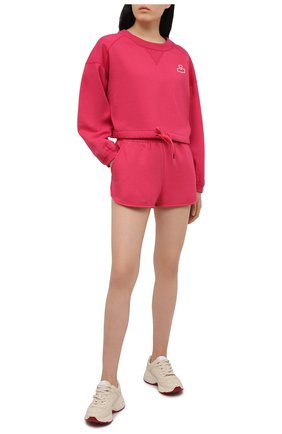 Женский хлопковый свитшот ISABEL MARANT фуксия цвета по цене 24350 руб., арт. SW0298-21E006W/MARG0 | Фото 2 Женский хлопковый свитшот ISABEL MARANT фуксия цвета, арт. SW0298-21E006W/MARG0 | Фото 2