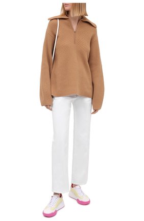 Женские текстильные кроссовки loop STELLA MCCARTNEY желтого цвета по цене 39050 руб., арт. 800355/N0218 | Фото 2 Женские текстильные кроссовки loop STELLA MCCARTNEY желтого цвета, арт. 800355/N0218 | Фото 2 (Материал внутренний: Текстиль; Материал внешний: Текстиль; Подошва: Платформа)