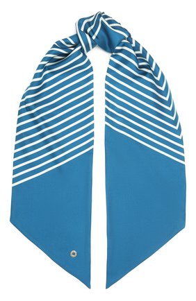 Женский шелковый платок LORO PIANA синего цвета по цене 42850 руб., арт. FAL5509 | Фото 1 Женский шелковый платок LORO PIANA синего цвета, арт. FAL5509 | Фото 1