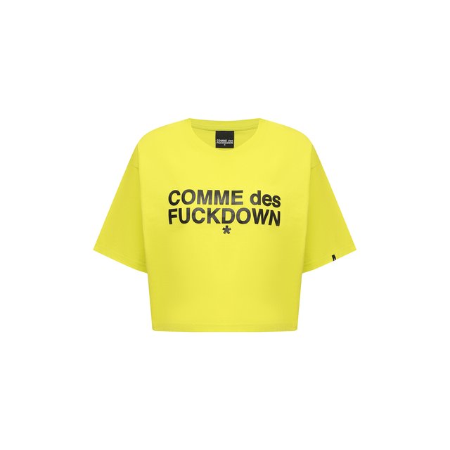 фото Хлопковая футболка comme des fuckdown