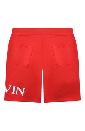 Детские хлопковые шорты LANVIN красного цвета по цене 15400 руб., арт. N24017 | Фото 2 Детские хлопковые шорты LANVIN красного цвета, арт. N24017 | Фото 2