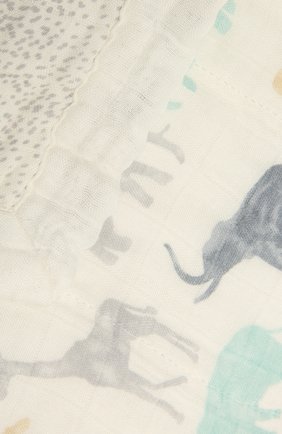 Детского хлопковое одеяло ADEN+ANAIS синего цвета, арт. ADBS10004 | Фото 2 (Материал: Текстиль, Хлопок; Региональные ограничения белый список (Axapta Mercury): RU)