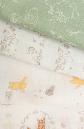 Детского комплект из четырех пеленок ADEN+ANAIS разноцветного цвета, арт. ESWC40008DI | Фото 2 (Материал: Текстиль, Хлопок; Региональные ограничения белый список (Axapta Mercury): RU)