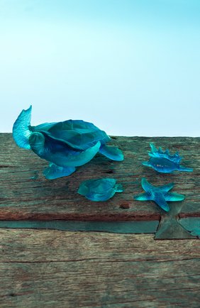 Скульптура ракушка coral sea DAUM синего цвета по цене 0 руб., арт. 05712 | Фото 2 Скульптура ракушка coral sea DAUM синего цвета, арт. 05712 | Фото 2 (Интерьер_коллекция: Coral Sea; Ограничения доставки: fragile-2)
