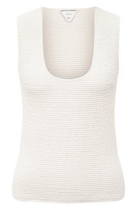 Женский топ BOTTEGA VENETA белого цвета по цене 83700 руб., арт. 656576/V0S90 | Фото 1 Женский топ BOTTEGA VENETA белого цвета, арт. 656576/V0S90 | Фото 1