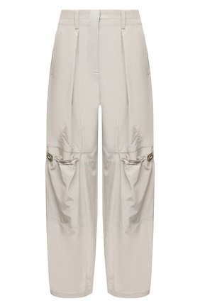 Женские брюки GIORGIO ARMANI светло-серого цвета по цене 99500 руб., арт. 1SHPP0GH/T02AW | Фото 1 Женские брюки GIORGIO ARMANI светло-серого цвета, арт. 1SHPP0GH/T02AW | Фото 1