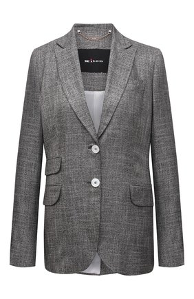 Женский жакет из вискозы KITON серого цвета по цене 299500 руб., арт. D46518K09T11 | Фото 1 Женский жакет из вискозы KITON серого цвета, арт. D46518K09T11 | Фото 1