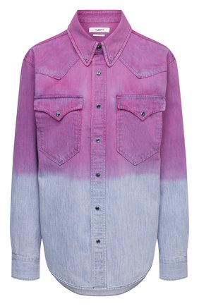 Женская джинсовая рубашка ISABEL MARANT ETOILE фиолетового цвета по цене 33650 руб., арт. CH0740-21P070E/PITTI | Фото 1 Женская джинсовая рубашка ISABEL MARANT ETOILE фиолетового цвета, арт. CH0740-21P070E/PITTI | Фото 1