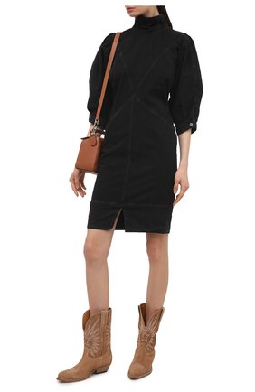 Женское джинсовое платье ISABEL MARANT ETOILE темно-серого цвета по цене 48700 руб., арт. R01891-21P065E/LAURE | Фото 2 Женское джинсовое платье ISABEL MARANT ETOILE темно-серого цвета, арт. R01891-21P065E/LAURE | Фото 2