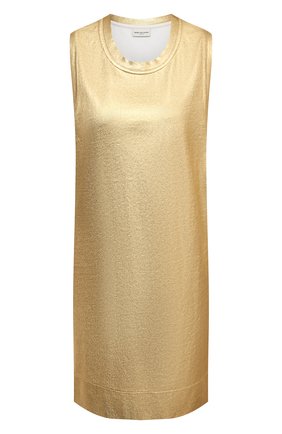 Женское хлопковое платье DRIES VAN NOTEN золотого цвета по цене 16700 руб., арт. 211-11123-2624 | Фото 1 Женское хлопковое платье DRIES VAN NOTEN золотого цвета, арт. 211-11123-2624 | Фото 1