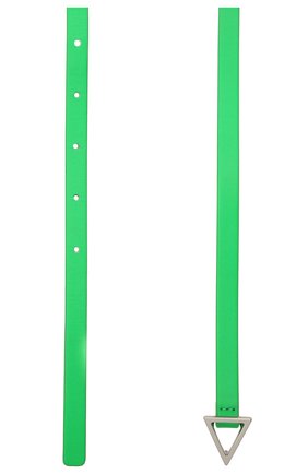 Женский кожаный ремень BOTTEGA VENETA зеленого цвета, арт. 619759/VMAU1 | Фото 2