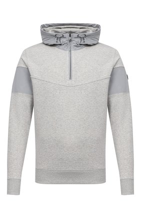 Мужской хлопковое худи BOGNER светло-серого цвета по цене 29800 руб., арт. 88166605 | Фото 1 Мужской хлопковое худи BOGNER светло-серого цвета, арт. 88166605 | Фото 1