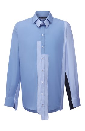 Мужская рубашка DOLCE & GABBANA голубого цвета, арт. G5IN5T/GEQ26 | Фото 1 (Материал внешний: Хлопок; Длина (для топов): Стандартные; Рукава: Длинные; Случай: Повседневный; Манжеты: На пуговицах; Воротник: Кент; Стили: Бохо; Принт: Однотонные; Региональные ограничения белый список (Axapta Mercury): RU)