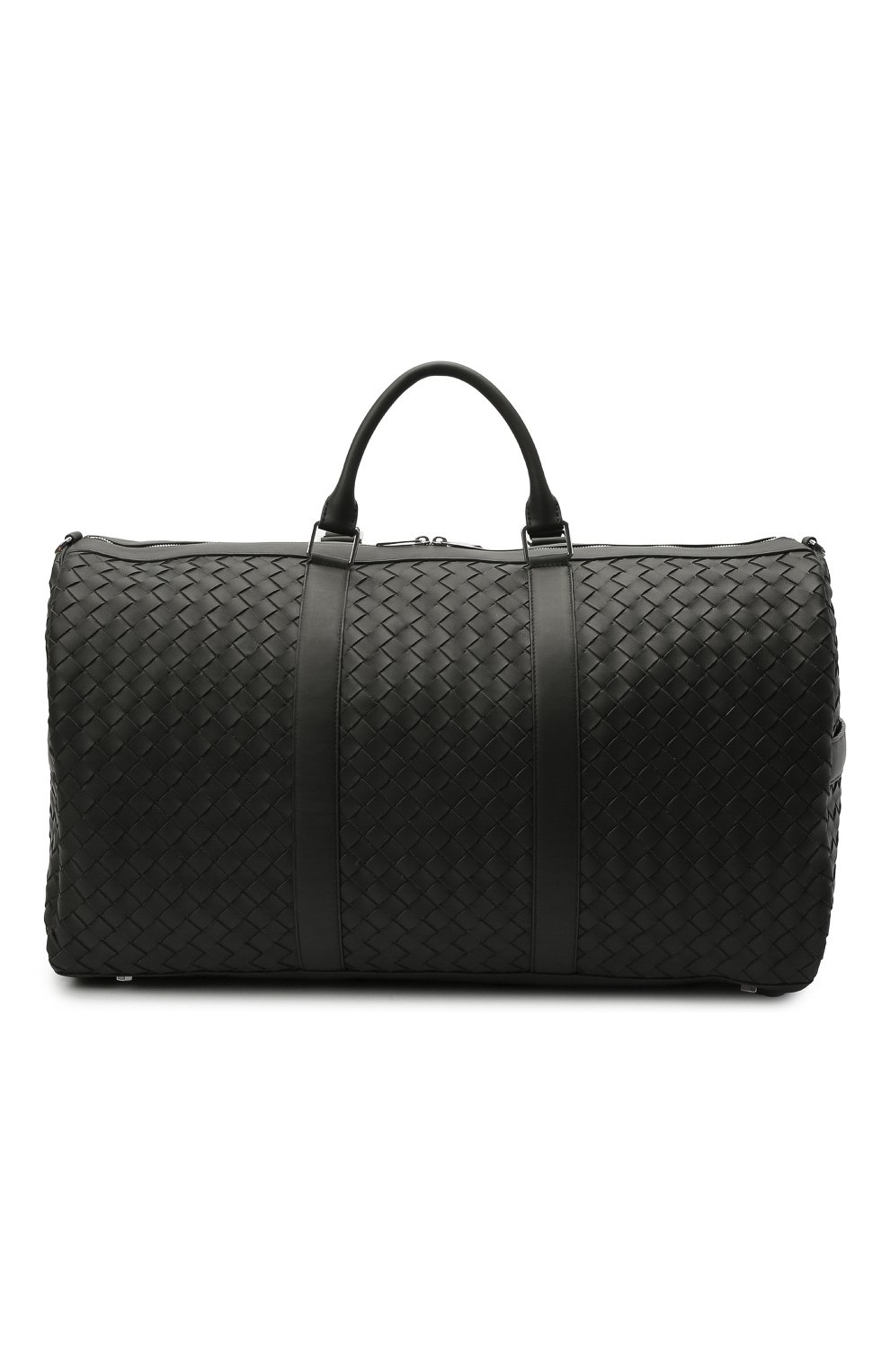 Мужская кожаная дорожная сумка BOTTEGA VENETA темно-зеленого цвета, арт. 650061/V0E51 | Фото 1 (Материал: Натуральная кожа; Региональные ограничения белый список (Axapta Mercury): RU; Ремень/цепочка: На ремешке; Размер: large)