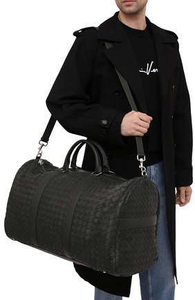 Мужская кожаная дорожная сумка BOTTEGA VENETA темно-зеленого цвета по цене 485000 руб., арт. 650061/V0E51 | Фото 5 Мужская кожаная дорожная сумка BOTTEGA VENETA темно-зеленого цвета, арт. 650061/V0E51 | Фото 5 (Материал: Натуральная кожа; Региональные ограничения белый список (Axapta Mercury): RU; Ремень/цепочка: На ремешке; Размер: large)