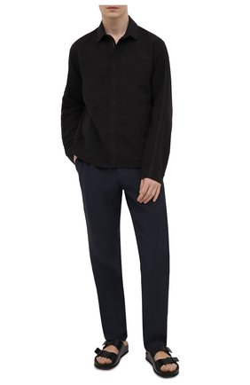 Мужские кожаные шлепанцы OFFICINE CREATIVE черного цвета по цене 29850 руб., арт. AG0RA`/002/SPALLA PIUMA | Фото 2 Мужские кожаные шлепанцы OFFICINE CREATIVE черного цвета, арт. AG0RA`/002/SPALLA PIUMA | Фото 2
