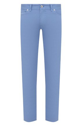 Мужские хлопковые брюки BRIONI голубого цвета, арт. SPPB0M/P8T01/MERIBEL | Фото 1 (Материал внешний: Хлопок; Длина (брюки, джинсы): Стандартные; Случай: Повседневный; Стили: Кэжуэл; Региональные ограничения белый список (Axapta Mercury): RU)