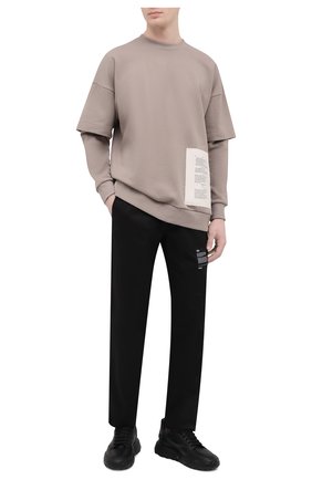 Мужской хлопковый свитшот TEE LIBRARY бежевого цвета по цене 12200 руб., арт. TSK-LS-37 | Фото 2 Мужской хлопковый свитшот TEE LIBRARY бежевого цвета, арт. TSK-LS-37 | Фото 2