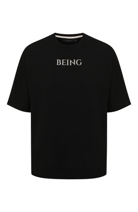 Мужская хлопковая футболка TEE LIBRARY черного цвета по цене 6480 руб., арт. TSK-T0-28 | Фото 1 Мужская хлопковая футболка TEE LIBRARY черного цвета, арт. TSK-T0-28 | Фото 1