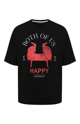 Мужская хлопковая футболка TEE LIBRARY черного цвета по цене 6480 руб., арт. TSK-T0-30 | Фото 1 Мужская хлопковая футболка TEE LIBRARY черного цвета, арт. TSK-T0-30 | Фото 1