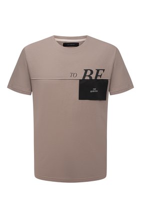 Мужская хлопковая футболка TEE LIBRARY бежевого цвета по цене 6480 руб., арт. TSK-TS-03 | Фото 1 Мужская хлопковая футболка TEE LIBRARY бежевого цвета, арт. TSK-TS-03 | Фото 1