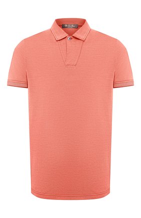 Мужское поло из хлопка и шелка LORO PIANA оранжевого цвета по цене 61350 руб., арт. FAL3407 | Фото 1 Мужское поло из хлопка и шелка LORO PIANA оранжевого цвета, арт. FAL3407 | Фото 1