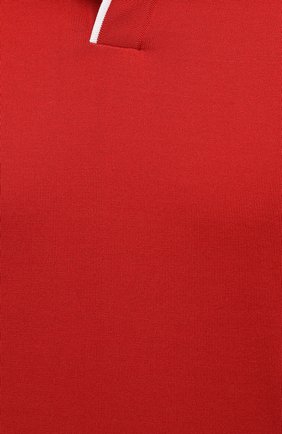 Мужское хлопковое поло FIORONI красного цвета, арт. MK20260C2 | Фото 5 (Рукава: Короткие; Застежка: Открытый ворот; Длина (для топов): Стандартные; Материал внешний: Хлопок; Стили: Кэжуэл)