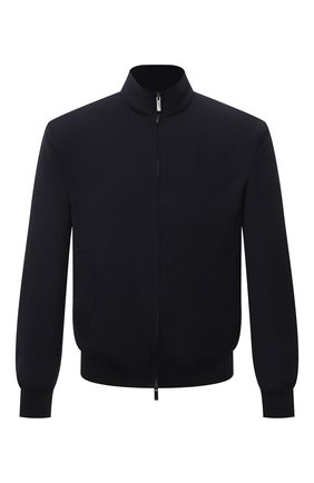 Мужской шерстяной бомбер GIORGIO ARMANI темно-синего цвета по цене 99500 руб., арт. 3KSB62/SN68Z | Фото 1 Мужской шерстяной бомбер GIORGIO ARMANI темно-синего цвета, арт. 3KSB62/SN68Z | Фото 1