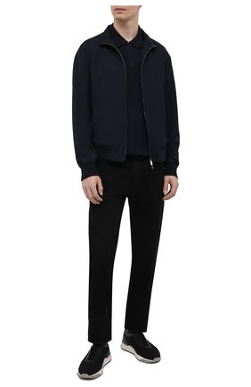 Мужское поло из вискозы GIORGIO ARMANI темно-синего цвета по цене 31250 руб., арт. 3KSF57/SJP4Z | Фото 2 Мужское поло из вискозы GIORGIO ARMANI темно-синего цвета, арт. 3KSF57/SJP4Z | Фото 2