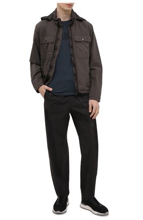 Мужские брюки EMPORIO ARMANI черного цвета по цене 30900 руб., арт. A1P740/A1066 | Фото 2 Мужские брюки EMPORIO ARMANI черного цвета, арт. A1P740/A1066 | Фото 2