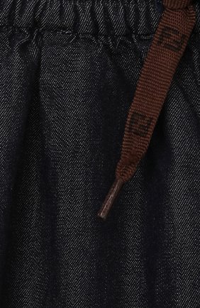 Детские хлопковые брюки FENDI темно-синего цвета по цене 19950 руб., арт. BUF044/AEY4/12M-24M | Фото 3 Детские хлопковые брюки FENDI темно-синего цвета, арт. BUF044/AEY4/12M-24M | Фото 3