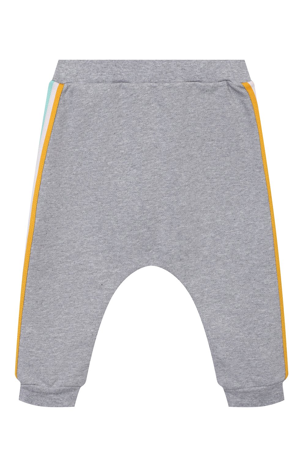 Детские хлопковые джоггеры FENDI серого цвета, арт. BUF027/5V0/12M-24M | Фото 1