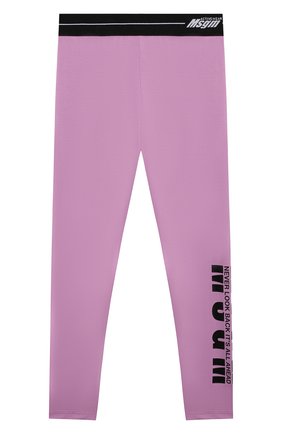Детские хлопковые леггинсы MSGM KIDS сиреневого цвета по цене 4920 руб., арт. MS026823 | Фото 1 Детские хлопковые леггинсы MSGM KIDS сиреневого цвета, арт. MS026823 | Фото 1