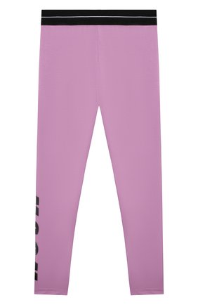 Детские хлопковые леггинсы MSGM KIDS сиреневого цвета по цене 4920 руб., арт. MS026823 | Фото 2 Детские хлопковые леггинсы MSGM KIDS сиреневого цвета, арт. MS026823 | Фото 2