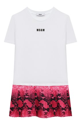 Детское хлопковое платье MSGM KIDS белого цвета по цене 9870 руб., арт. MS026907 | Фото 1 Детское хлопковое платье MSGM KIDS белого цвета, арт. MS026907 | Фото 1 (Рукава: Длинные; Материал подклада: Хлопок; Материал внешний: Хлопок; Девочки Кросс-КТ: Платье-одежда; Случай: Повседневный; Ростовка одежда: 10 - 11 лет | 140 - 146см, 12 лет | 152 см, 13 - 15 лет | 158 см, 6 лет | 116 см, 8 лет | 128 см)