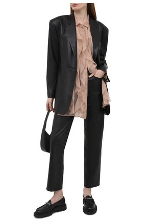 Женские кожаные лоферы elba GIVENCHY черного цвета по цене 62750 руб., арт. BE200XE0XV | Фото 2 Женские кожаные лоферы elba GIVENCHY черного цвета, арт. BE200XE0XV | Фото 2