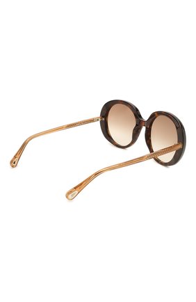 Женские солнцезащитные очки CHLOÉ коричневого цвета по цене 31800 руб., арт. CH0007S | Фото 4 Женские солнцезащитные очки CHLOÉ коричневого цвета, арт. CH0007S | Фото 4