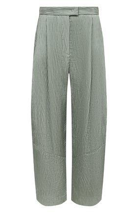 Женские шелковые брюки GIORGIO ARMANI светло-зеленого цвета по цене 117500 руб., арт. 1SHPP0G4/T029C | Фото 1 Женские шелковые брюки GIORGIO ARMANI светло-зеленого цвета, арт. 1SHPP0G4/T029C | Фото 1