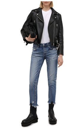 Женские джинсы MOUSSY голубого цвета по цене 27800 руб., арт. 025ESC11-2370 | Фото 2 Женские джинсы MOUSSY голубого цвета, арт. 025ESC11-2370 | Фото 2
